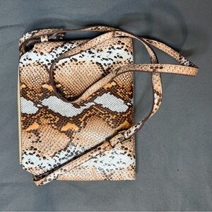 Snake Print Crossbody Bag